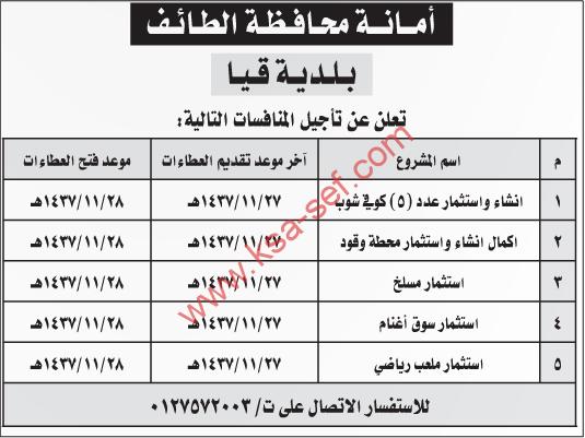 منافسات بأمانة محافظة الطائف