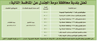 منافسة - بلدية محافظة دومة الجندل